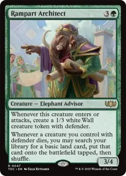 MTG Tarkir: Dragonstorm Commander - Rampart Architect - Image 1