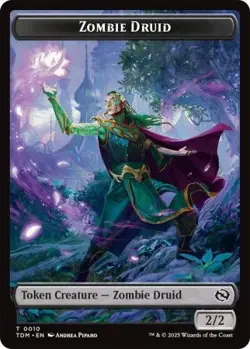MTG Tarkir: Dragonstorm Commander - Zombie Druid 2/2 & Insect 1/1 [Token] - Image 1