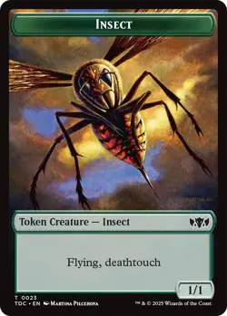 MTG Tarkir: Dragonstorm Commander - Wall 1/3 & Insect 1/1 [Token] - Image 2