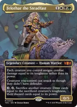MTG Tarkir: Dragonstorm Commander - Felothar the Steadfast (Borderless) - Image 1