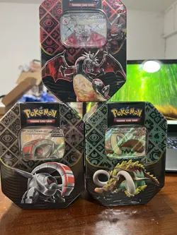 Pokemon TCG Paldean Fates Tins - Complete Set of 3 Brand New & Sealed! - Image 1