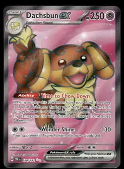 Pokemon Cards Dachsbun ex 160/142 Stellar Crown Ultra Rare NM - Image 1