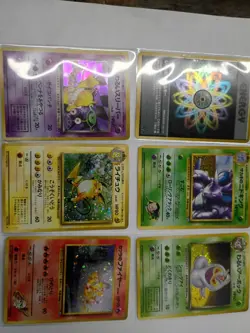 Pokemon TCG Japanese Vintage WotC Lot Blaine's Moltres, Dark Hypno swirl, Raichu - Image 2