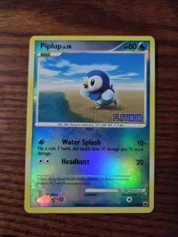 Piplup 71/100 - Platinum Stamped Burger King Promo - Pokemon TCG Reverse Holo - Image 1