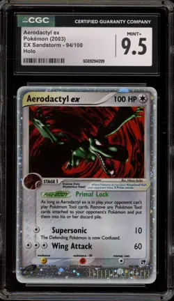 Pokemon Aerodactyl ex EX Sandstorm Holo Ultra Rare #94 CGC 9.5 - Image 1