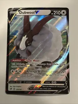 Dubwool V 153/192 Swsh02: Rebel Clash Holo Pokemon TCG Near Mint - Image 1