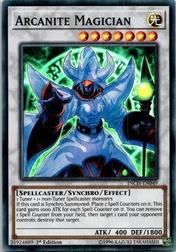 Yugioh Arcanite Magician INCH-EN049 1st Edition Super Rare NM - Image 1