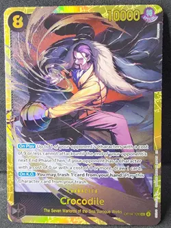 Crocodile OP14-120 Secret Alternate Art - The Azure Sea's Seven One Piece - Image 1