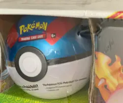 2-Pack Pokemon TCG Fall 2021 Collectors Chest Tin Lunchbox + Blue Poke Ball. - Image 3
