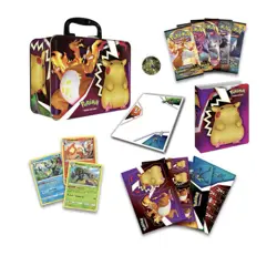 2-Pack Pokemon TCG Fall 2021 Collectors Chest Tin Lunchbox + Blue Poke Ball. - Image 4