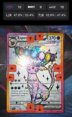 Pokemon Espeon EX SVP 175 Premium Figure Collection Promo (POTENTIAL PSA 10) - Image 3