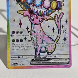 Pokemon TCG Espeon ex SVP 175 Premium Figure Collection Black Star Promo Card - Image 2