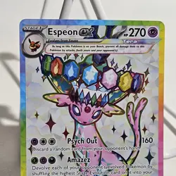 Pokemon TCG Espeon ex SVP 175 Premium Figure Collection Black Star Promo Card - Image 3