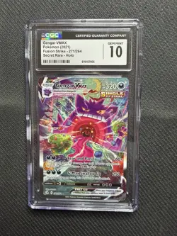 CGC 10 Gem Mint Gengar VMAX (Alternate Art) Fusion Strike - Image 1