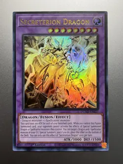 Yugioh - Secreterion Dragon Ultra Rare DUAD-EN037, Near Mint, 1st Edition - Image 1