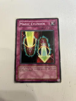 Magic Cylinder Trap Card First Edition Yu-Gi-Oh Card From SD6-EN036 - Image 1