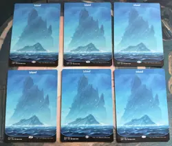 6 x Full Art land Unstable ISLAND 213/216 Magic the Gathering MTG - Image 1