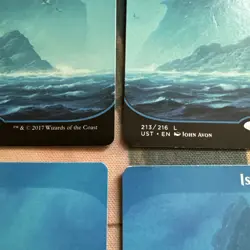 6 x Full Art land Unstable ISLAND 213/216 Magic the Gathering MTG - Image 2