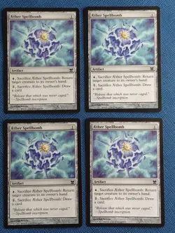 MTG 4x Aether Spellbomb x4 NM Modern Masters 2013 Magic the Gathering Playset - Image 1
