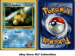 2000 Pokemon, Gym Heroes, #54/132 Misty's Psyduck, Uncommon - Image 1