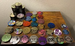 Lot of 161 Official Pokemon TCG Coins. - Image 1