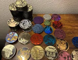 Lot of 161 Official Pokemon TCG Coins. - Image 2