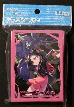 NEW OFFICIAL POKEMON CENTER JAPANESE MARNIE & GRIMMSNARL DECK SLEEVES 64 CT - Image 1