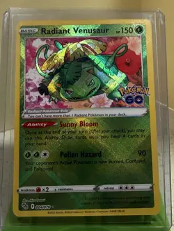 Radiant Venusaur Radiant Rare Pokemon GO 004/078 NM - Image 1