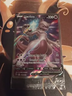 Mewtwo V SWSH229 SWSH: Sword & Shield Promo Cards Holo Sealed-NM - Image 1