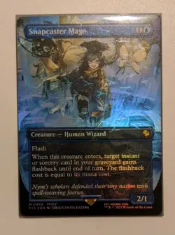 Snapcaster Mage (Borderless) Chocobo Track Foil - Final Fantasy MTG FIC 0469 NM - Image 1