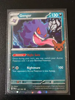 Gengar 057/091 Trick or Trade 2024 Holo Rare Pokemon Card - Image 1