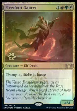 Fleetfoot Dancer [Streets of New Capenna Prerelease Promos] Foil Near Mint - Image 1