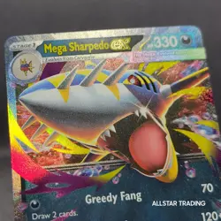 Mega Sharpedo EX 061/094 Pokemon Phantasmal Flames - Pokemon Mega Evolution Holo - Image 1