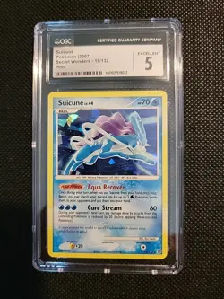 Pokemon TCG Suicune Secret Wonders 19/132 Cracked Ice Holo Holo Rare - Image 1