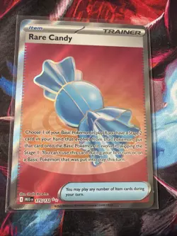 Rare Candy Full Art Ultra Rare 175/132 Pokemon Mega Evolution English Card - Image 1