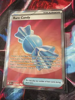 Rare Candy Full Art Ultra Rare 175/132 Pokemon Mega Evolution English Card - Image 2