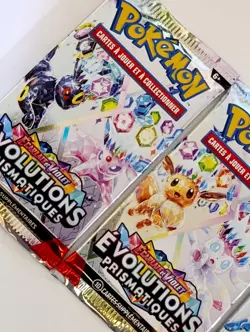 ARTSET BOOSTER DE 10 CARTES POKEMON EVOLUTIONS PRISMATIQUES EV8.5 FR NEUF SCELLE - Image 2