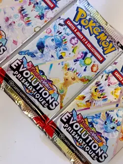 ARTSET BOOSTER DE 10 CARTES POKEMON EVOLUTIONS PRISMATIQUES EV8.5 FR NEUF SCELLE - Image 4