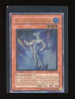 YUGIOH 1st Edition NEO-SPACIAN AQUA DOLPHIN POTD-EN003 Ultimate Rare MP Played - Image 1
