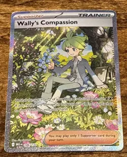 Pokemon TCG Wally's Compassion 186/132 Me01: Mega Evolution Holo NM/M - Image 1