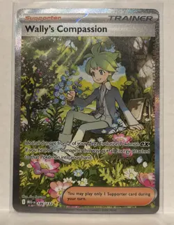 Wally's Compassion 186/132 Me01: Mega Evolution Holo Pokemon Card TCG - Image 1