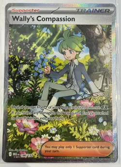 Wally's Compassion 186/132 Me01: Mega Evolution Holo Pokemon TCG NM - Image 1
