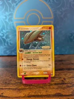 Pokemon TCG Kabutops 7/92 - Legend Maker - Stamped - Reverse Holo - Half Swirl - Image 1