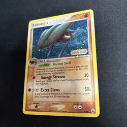KABUTOPS 7/92 Reverse Holo Stamped 2006 Pokemon TCG Legend Makers w/ SWIRLS 💫💫 - Image 3