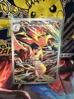 Pokemon TCG Ethan's Typhlosion Destined Rivals Illustration Rare Card 190/182 - Image 1