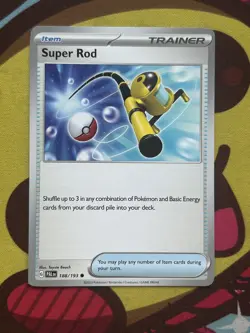 Pokemon Super Rod 188/193 X1 - SV Paldea Evolved - Item Trainer Card - Image 1