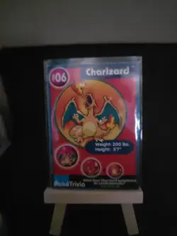 Charizard #06 Burger King PokeTrivia Card Pokemon TCG LP/MP - Image 1