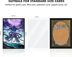 100 MTG Card Sleeves with 100 Inner Sleeve, Textured Back Art Eldrazi - Image 3