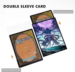 100 MTG Card Sleeves with 100 Inner Sleeve, Textured Back Art Eldrazi - Image 4