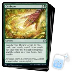 CULTIVATE X4 Commander 2021 Magic MTG MINT CARD - Image 1